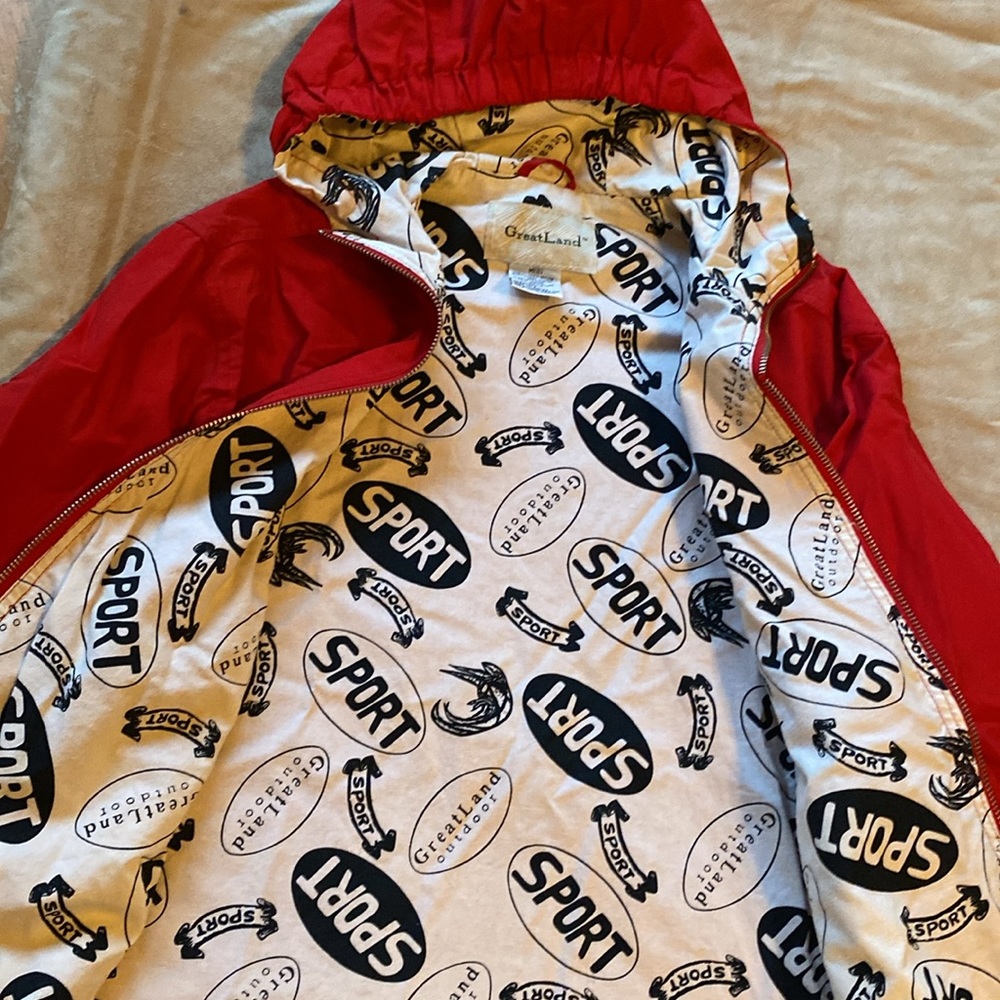 Great Land Outdoor rain jacket. Size 8 - Picture 7 of 9